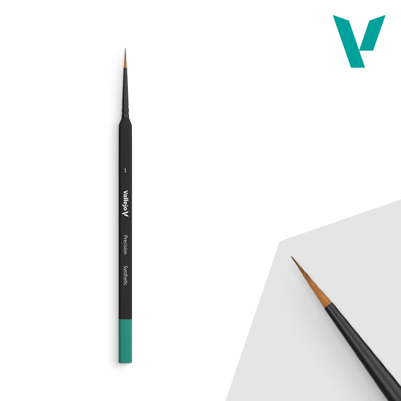 Vallejo Precision - Synthetic Round Brush Triangular Handle No. 1