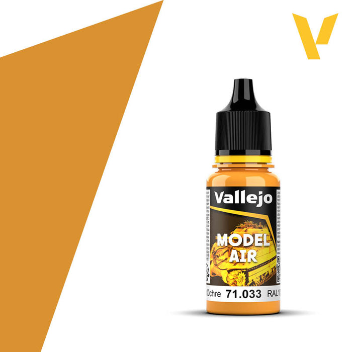 Vallejo Model Air: Yellow Ochre - 18ml