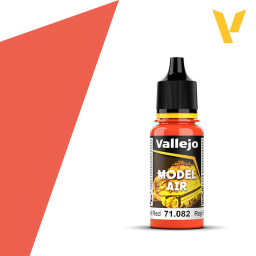 Vallejo Model Air: Fluorescent Red - 18ml