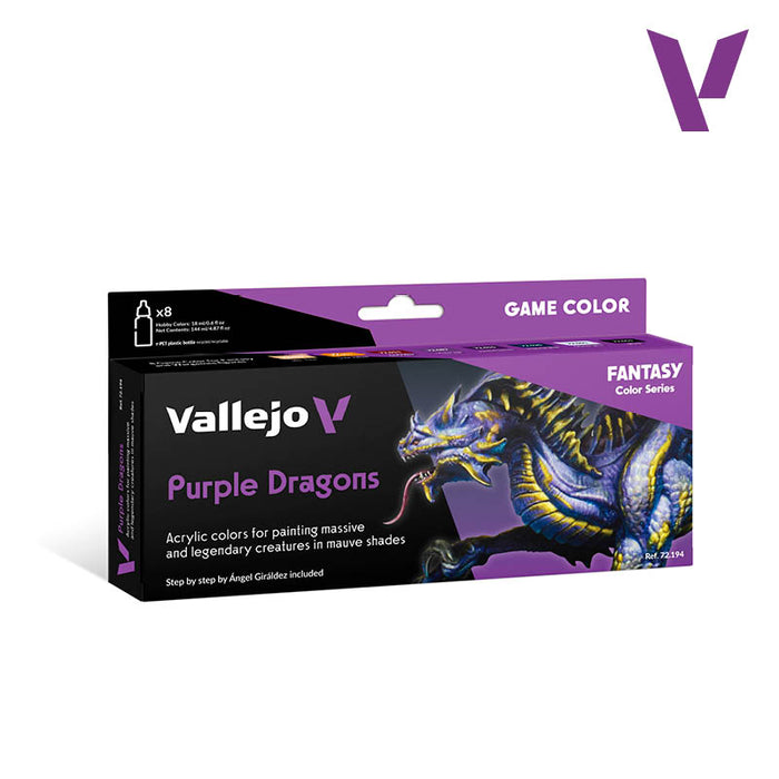 Vallejo Game Color - Purple Dragons Paint Set