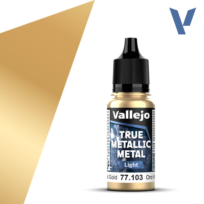 Vallejo True Metallic Metal - Imperial Gold - Light