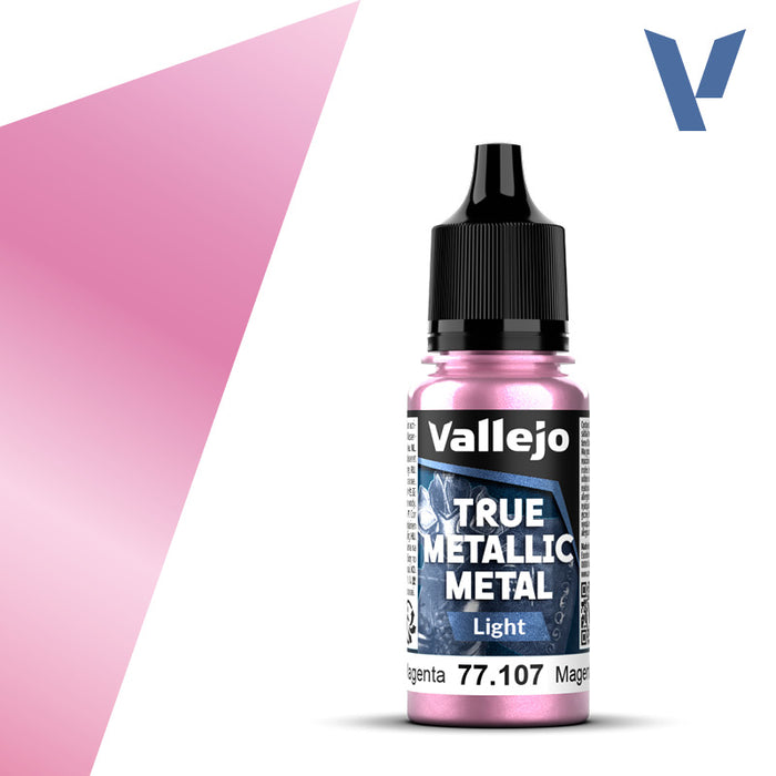 Vallejo True Metallic Metal - Crimson Magenta - Light