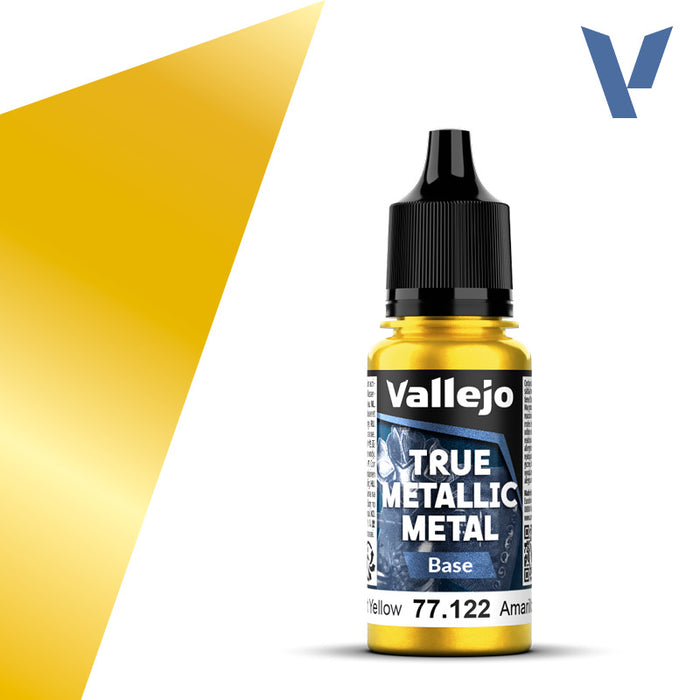 Vallejo True Metallic Metal - Radiant Yellow - Base