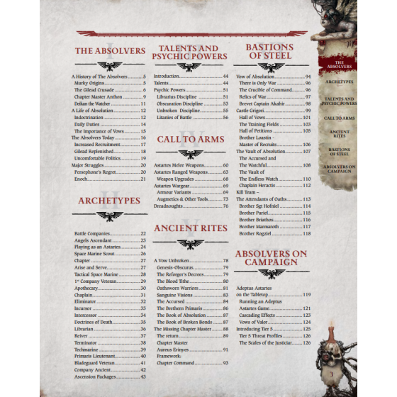 Warhammer 40,000: Wrath & Glory, Vow of Absolution