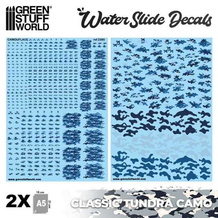 Waterslide Decals - Classic Tundra Camo