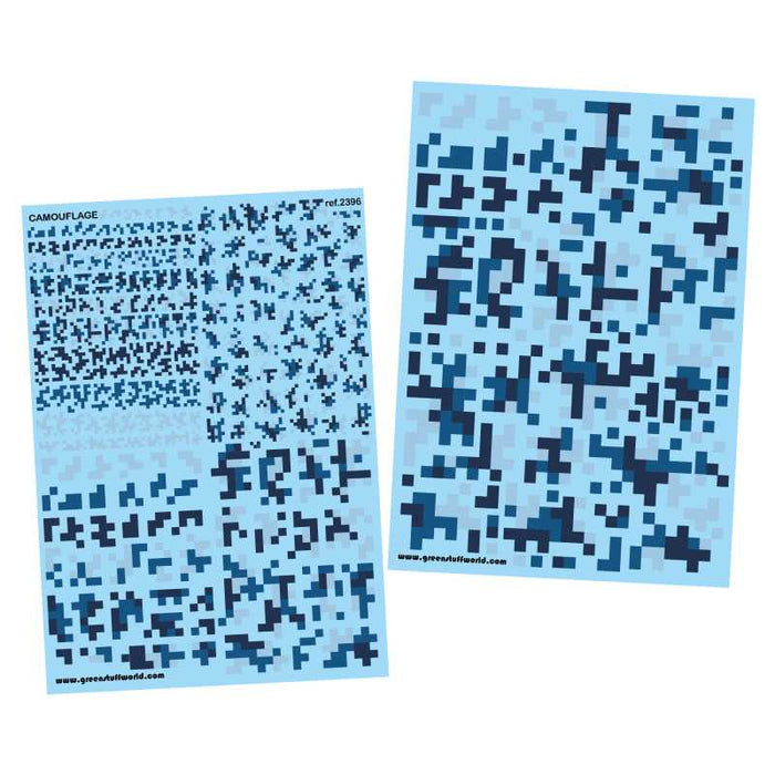 Waterslide Decals - Digital Tundra Camo