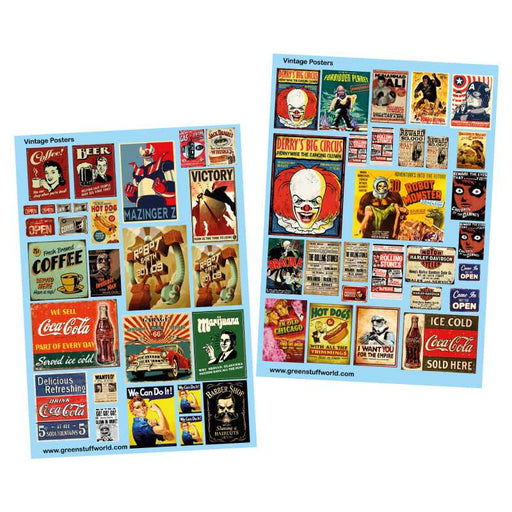 Waterslide Decals - Vintage Posters