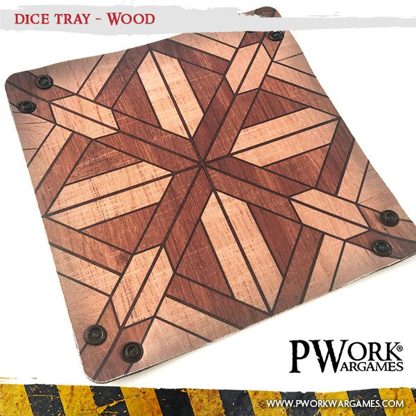 PWork Wargames Dice Tray - Wood