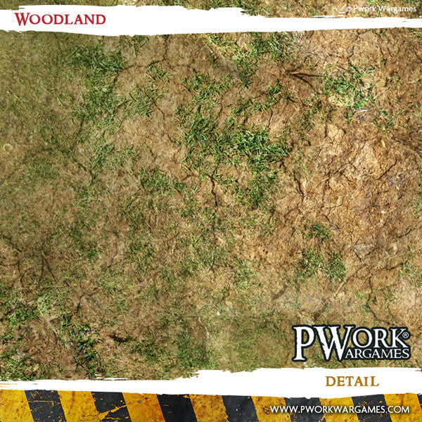 PWork Wargames Neoprene/Rubber Terrain Mat: Woodland - 44x60"