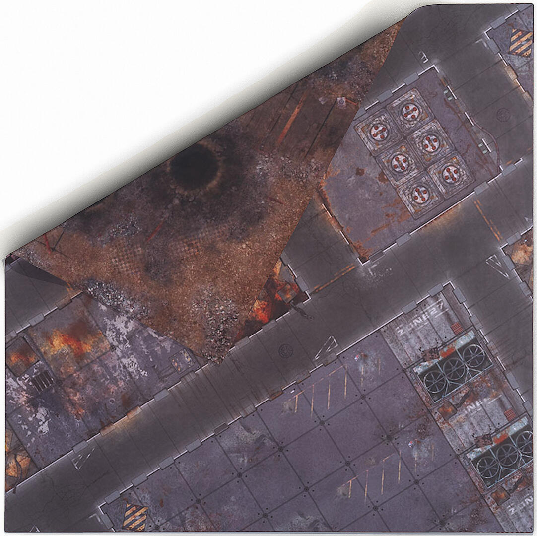 Double Sided G-Mat: Quarantine and Fallout Zone - 4'x4'