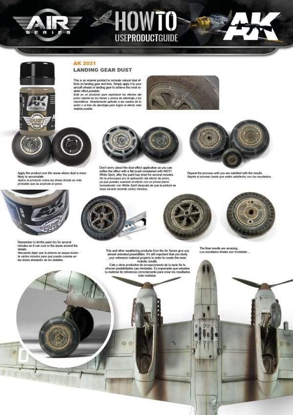 AK Interactive: LANDING GEAR DUST 35ML