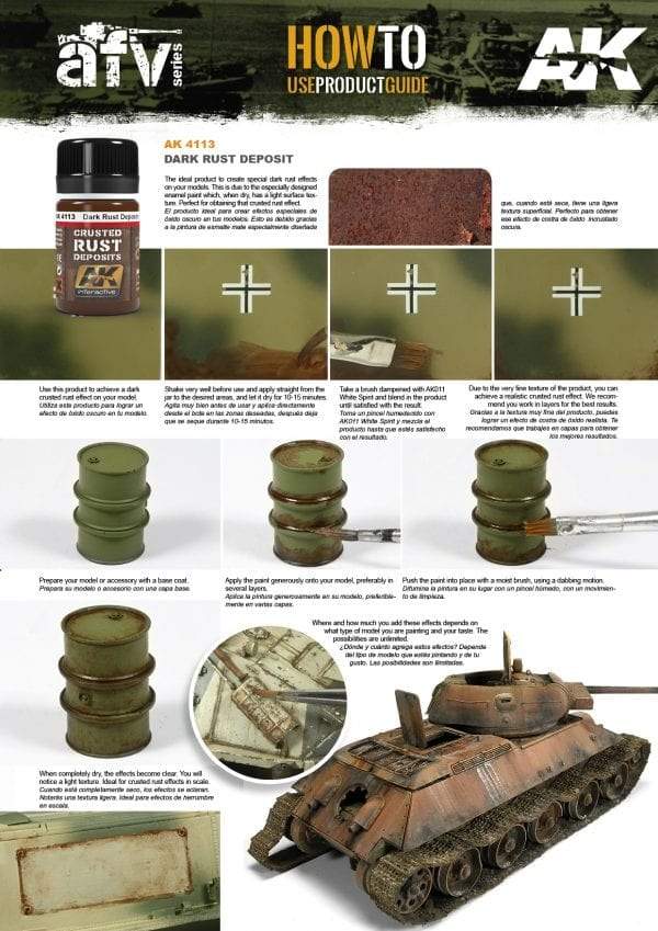 AK Interactive: DARK RUST DEPOSITS 35ML