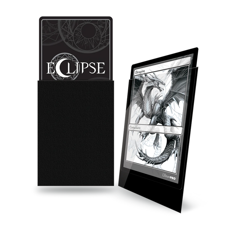 Ultra Pro - Eclipse Gloss Standard Sleeves: Jet Black (100 Sleeves)