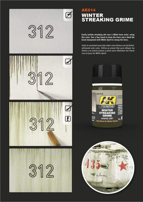 AK Interactive: WINTER STREAKING GRIME 35ML