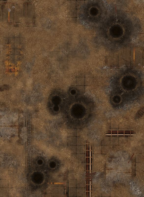 Double sided G-Mat: Quarantine & Fallout Zone - 44"x60"