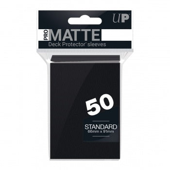 Ultra Pro - Standard Sleeves - Pro-Matte - Non Glare - Black (50 Sleeves)