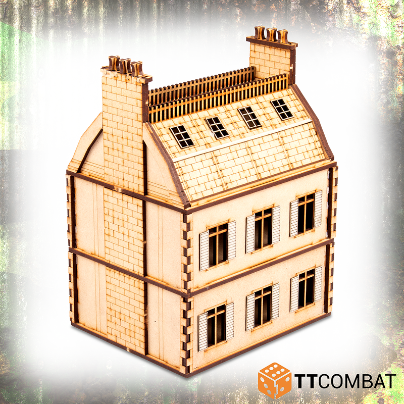 TTCombat - CITY 2-STOREY ROWHOUSE , 25MM
