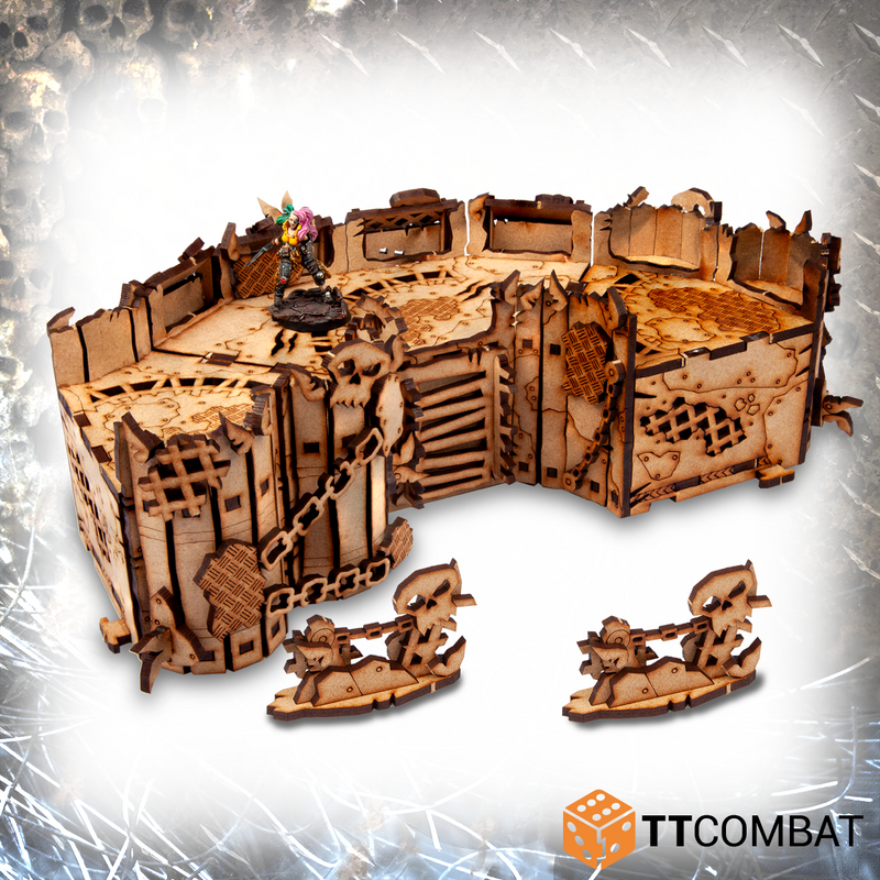 TTCombat - CORNER ORC WALLS, 28MM