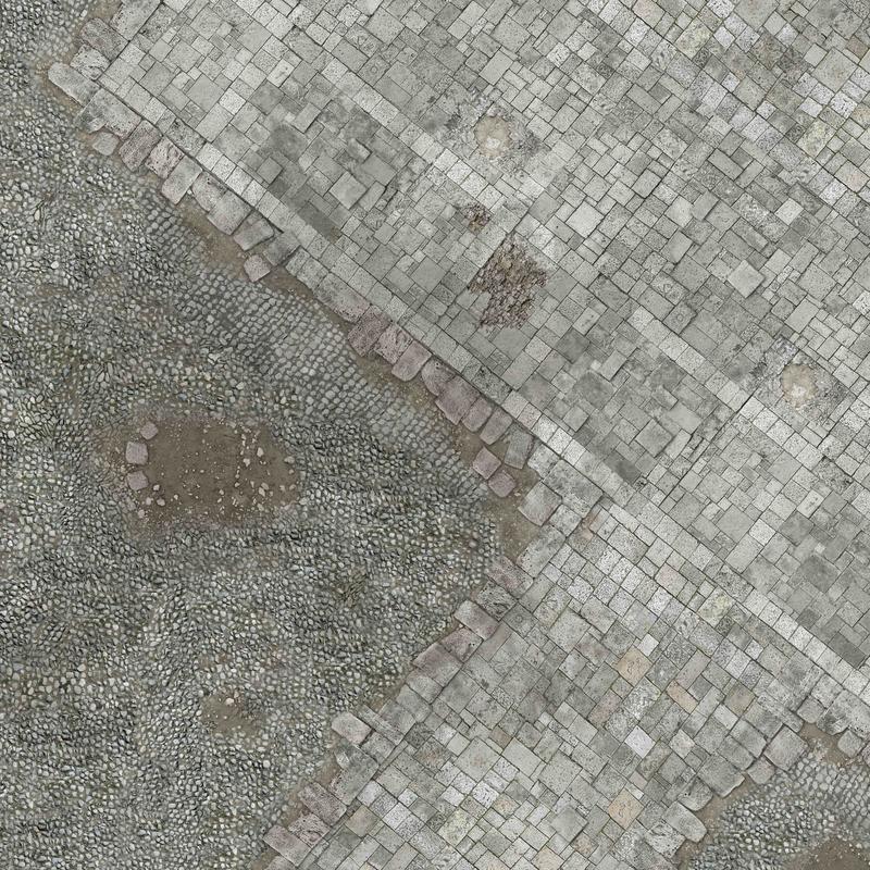 3'x3' G-Mat: Medieval Town