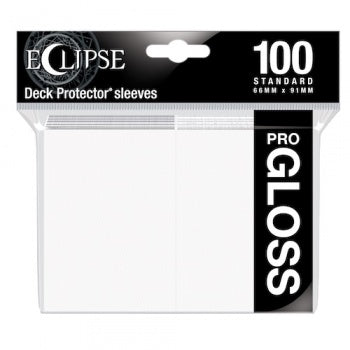 Ultra Pro - Standard Sleeves - Gloss Eclipse - Arctic White (100 Sleeves)