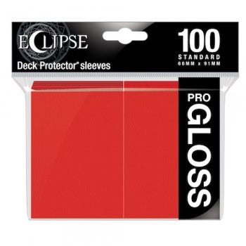 Ultra Pro - Standard Sleeves - Gloss Eclipse - Apple Red (100 Sleeves)