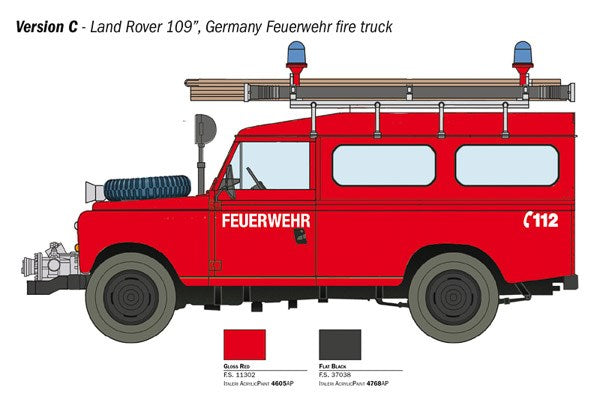 LAND ROVER Fire Truck 1:24