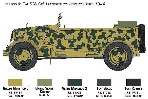 FIAT 508 CM Coloniale With Crew