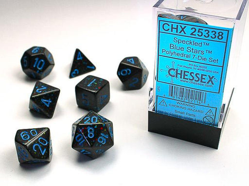 Chessex Polyhedral Dice: Speckled Blue Stars (7-Die Set)