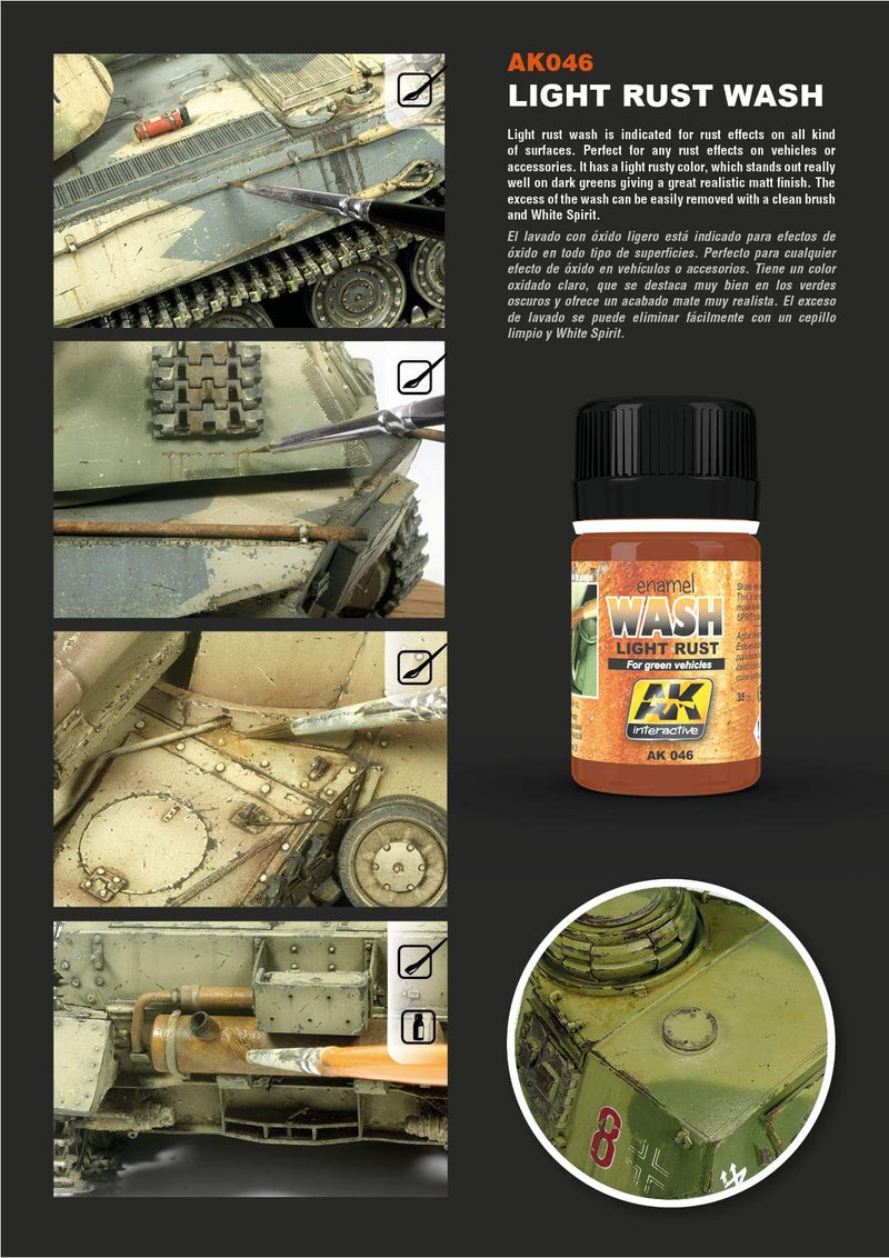 AK Interactive: LIGHT RUST WASH 35ML