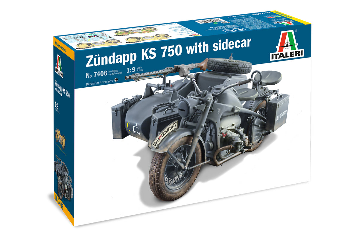 Zundapp KS750 With Sidecar - 1:9 — EireHobbies