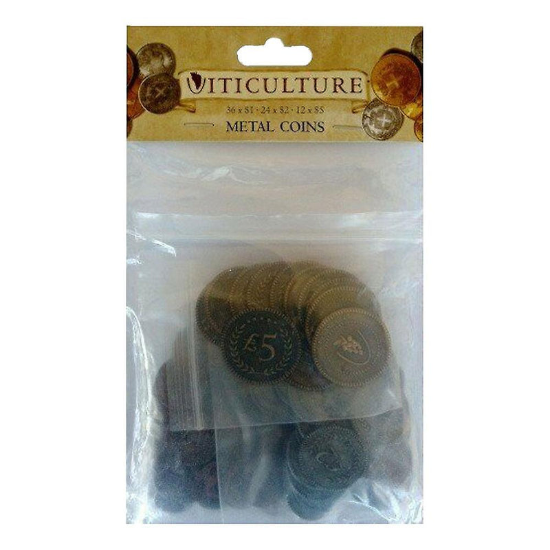 Viticulture: Metal Lira Coins