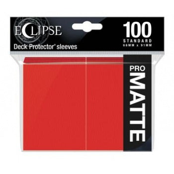 Ultra Pro - Eclipse Matte Standard Sleeves: Apple Red (100 Sleeves)