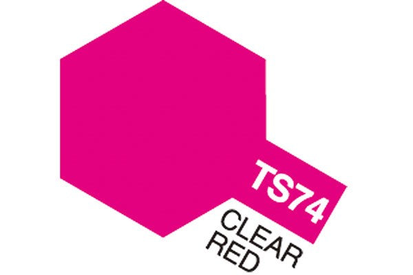 TS-74 Clear Red Spray Paint