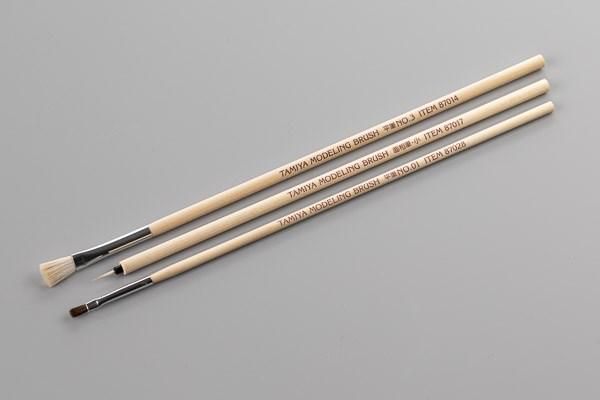 Tamiya Modeling Brush Basic Set (3pcs)