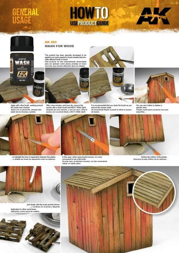 AK Interactive: WASH FOR WOOD 35ML