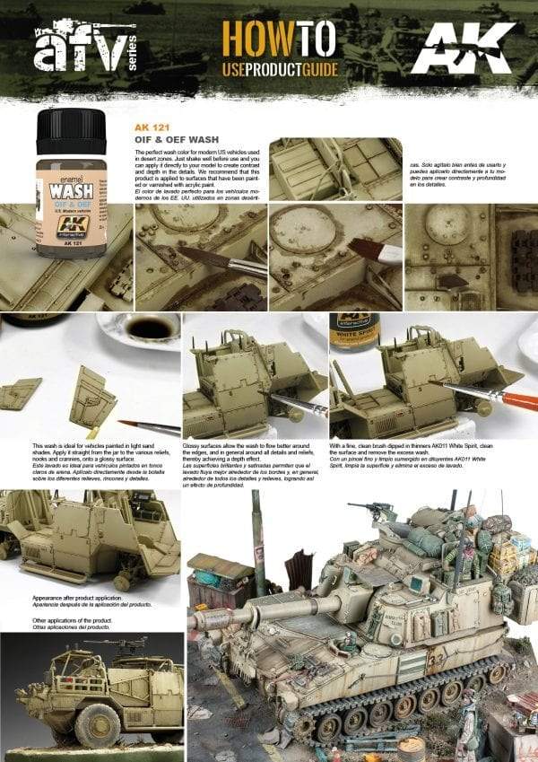 AK Interactive: OIF & OEF – US VEHICLES WASH 35ML