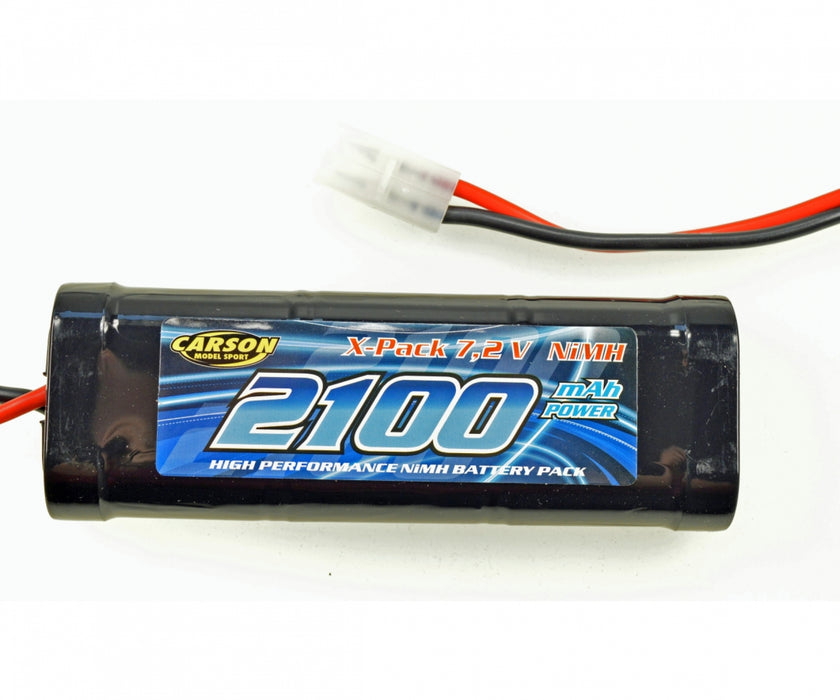 Carson 7.2V 2100mAh Large Ni-Mh Battery Pack - Large Tamiya