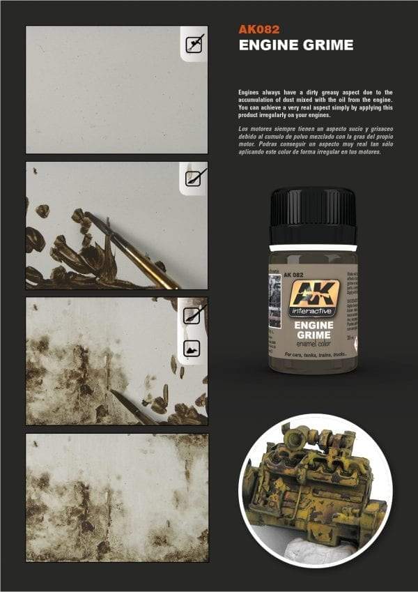 AK Interactive: ENGINE GRIME 35ML