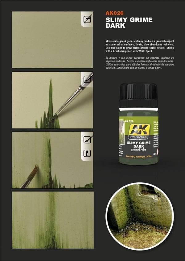 AK Interactive: SLIMY GRIME DARK 35ML
