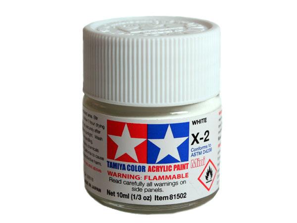 X-2 White Mini Acrylic Paint - 10ml