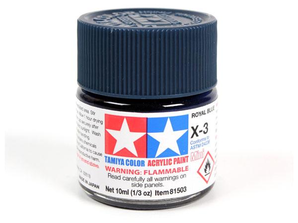 X-3 Royal Blue Mini Acrylic Paint - 10ml