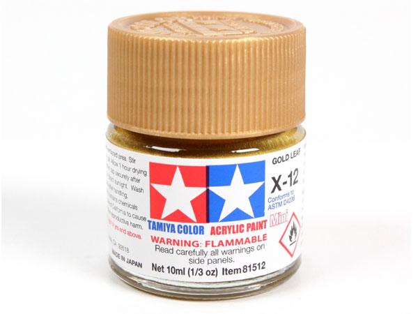 X-12 Gold Leaf Mini Acrylic Paint - 10ml