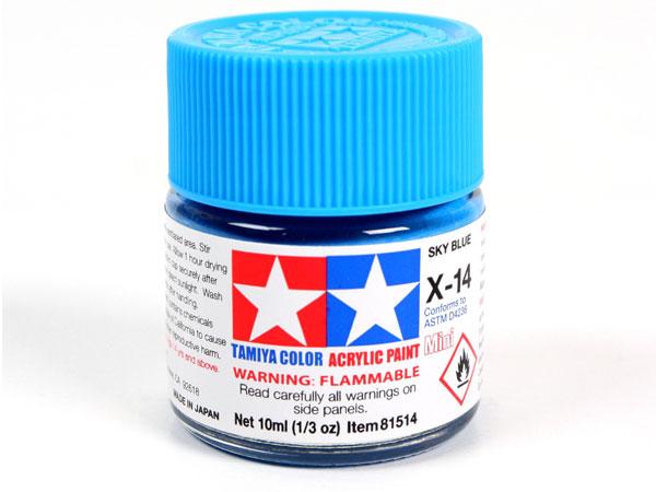 X-14 Sky Blue Mini Acrylic Paint - 10ml