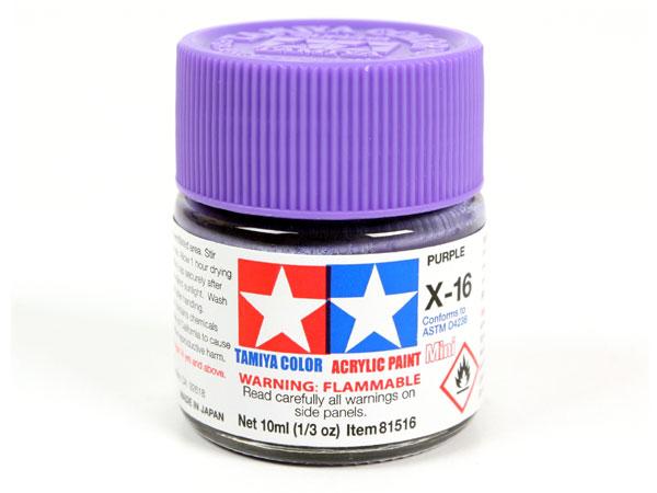 X-16 Purple Mini Acrylic Paint - 10ml