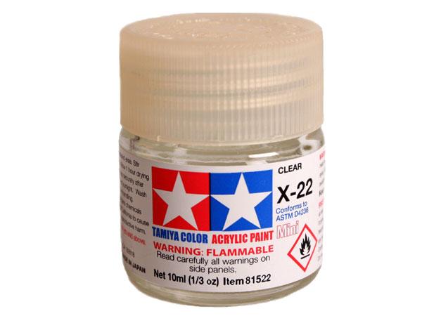 X-22 Clear Mini Acrylic Paint - 10ml