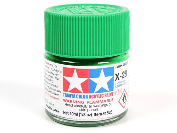 X-28 Park Green Mini Acrylic Paint - 10ml