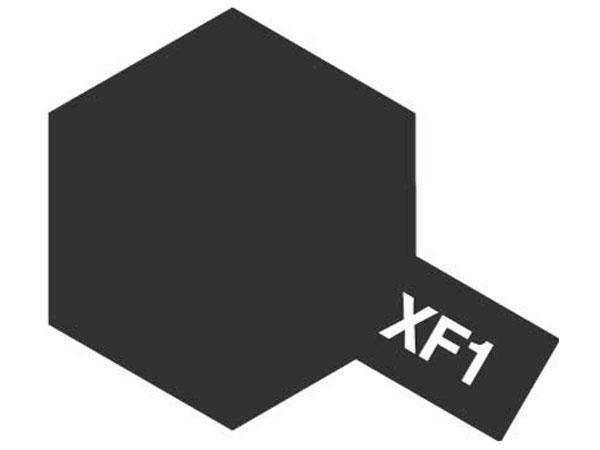 XF-1 Flat Black Mini Acrylic Paint - 10ml