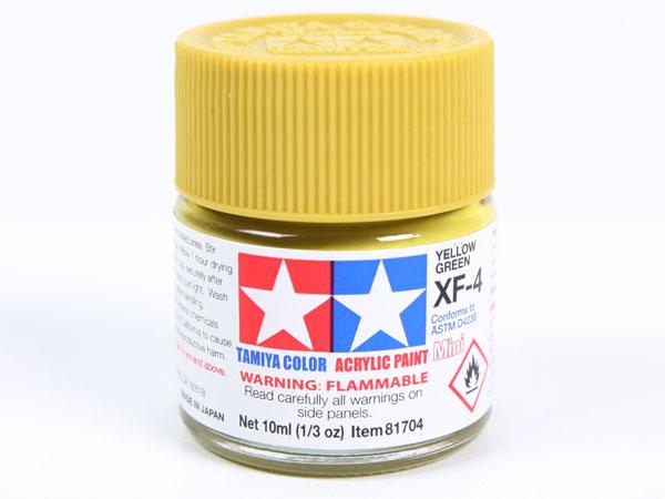 XF-4 Yellow Green Mini Acrylic Paint - 10ml