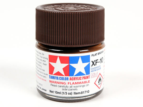 XF-10 Flat Brown Mini Acrylic Paint - 10ml