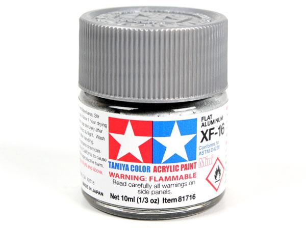 XF-16 Flat Aluminum Mini Acrylic Paint - 10ml